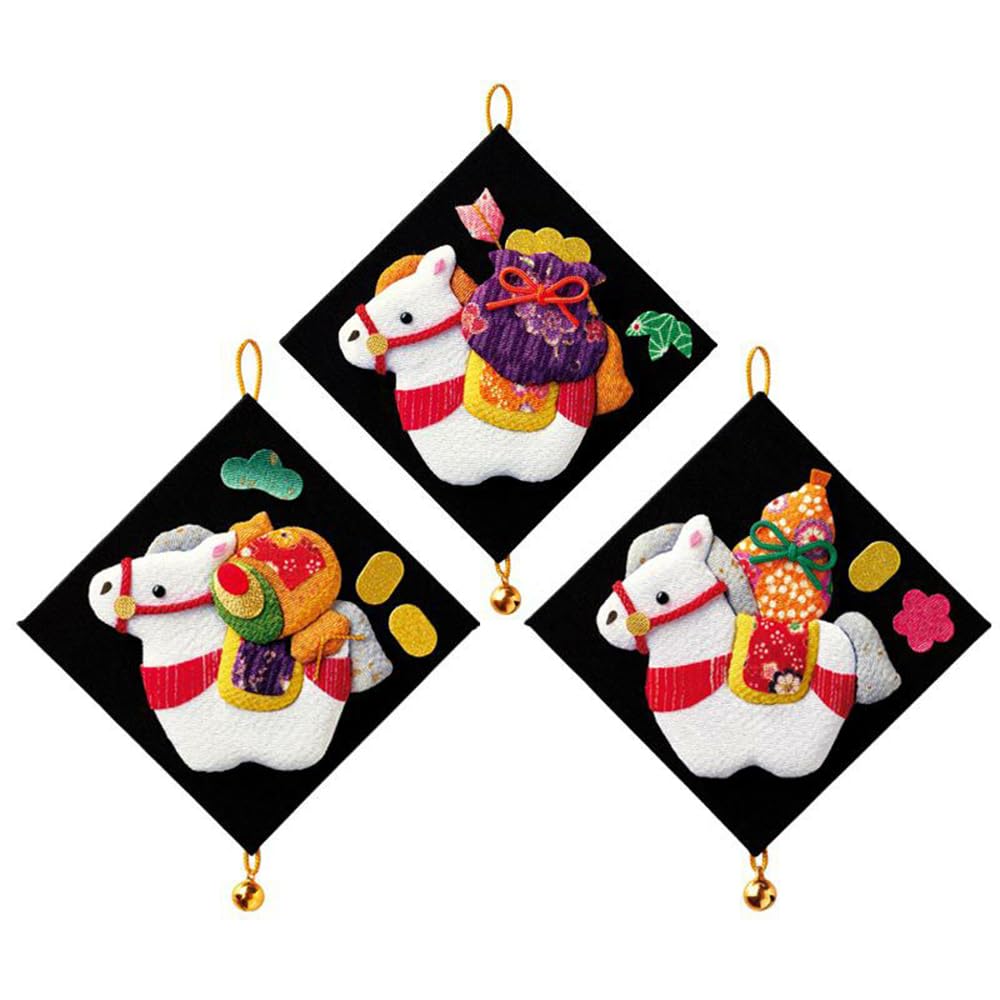 Amazon | さくらほりきり 【正月飾り】 2026年[午年]えとシリーズ 三連